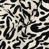 Novelty Printed Chiffon - 322 - Cream & Black