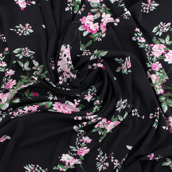 Novelty Polyester Print - 343 - Black