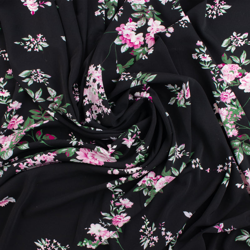 Novelty Polyester Print - 343 - Black