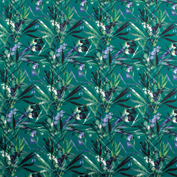 Novelty Printed Chiffon - 344 - Emerald