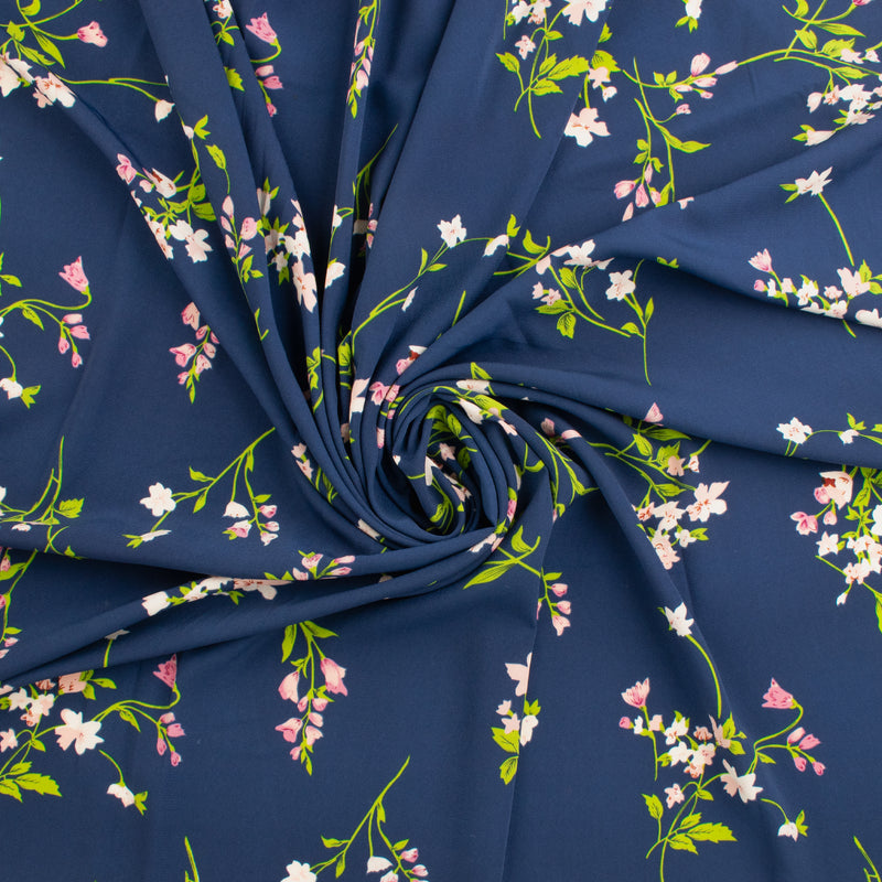 Novelty Polyester Print - 357 - Navy