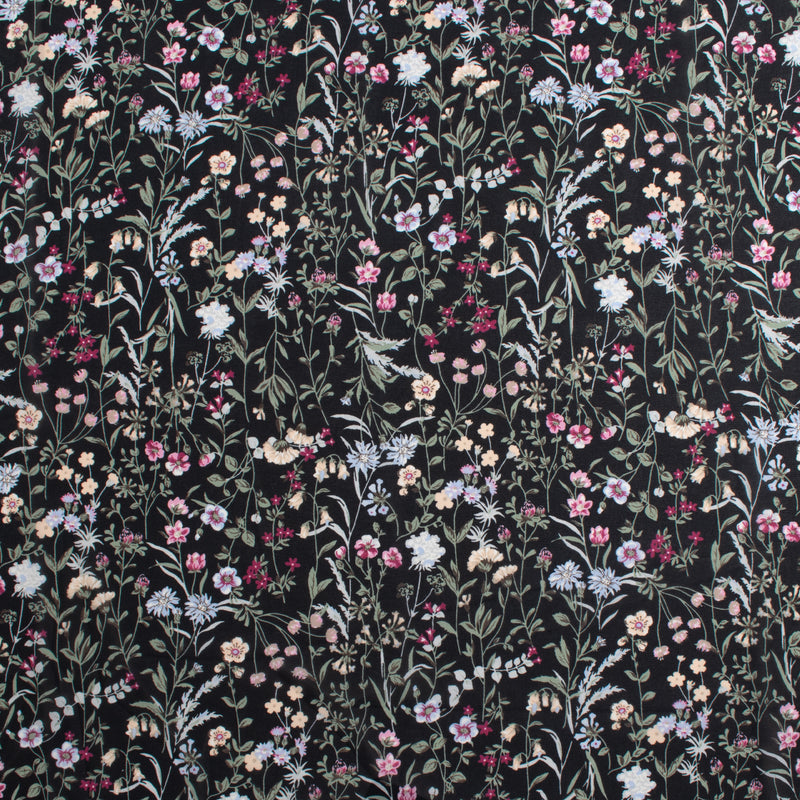 Novelty Printed Chiffon - 360 - Black