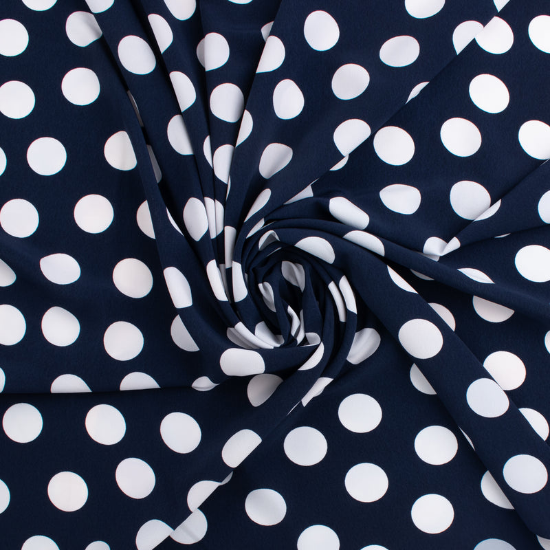 Novelty Polyester Print - 361 - Navy