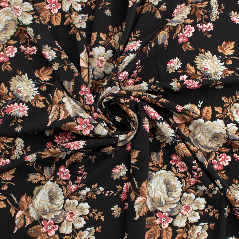 Novelty Polyester Print - 362 - Black