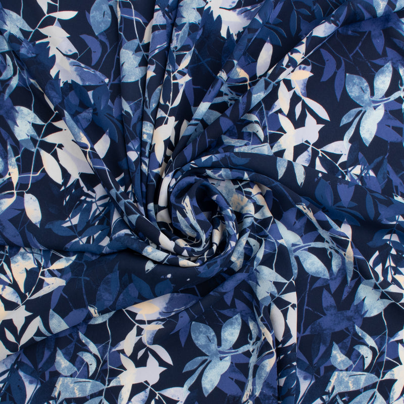 Novelty Polyester Print - 363 - Navy