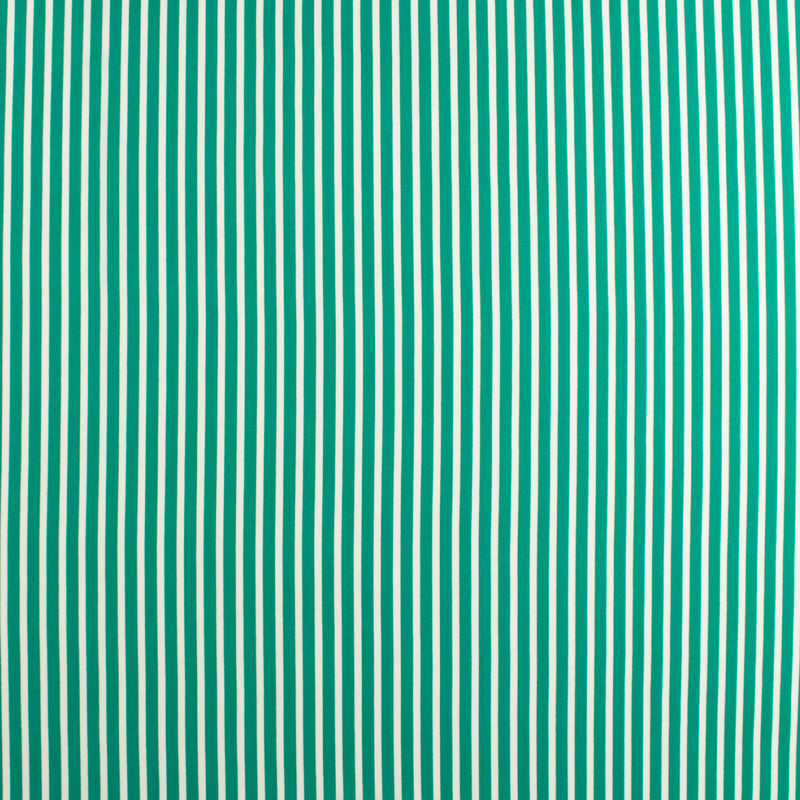 Tissu de polyester imprimé de Fantaisie - 371 - Turquoise