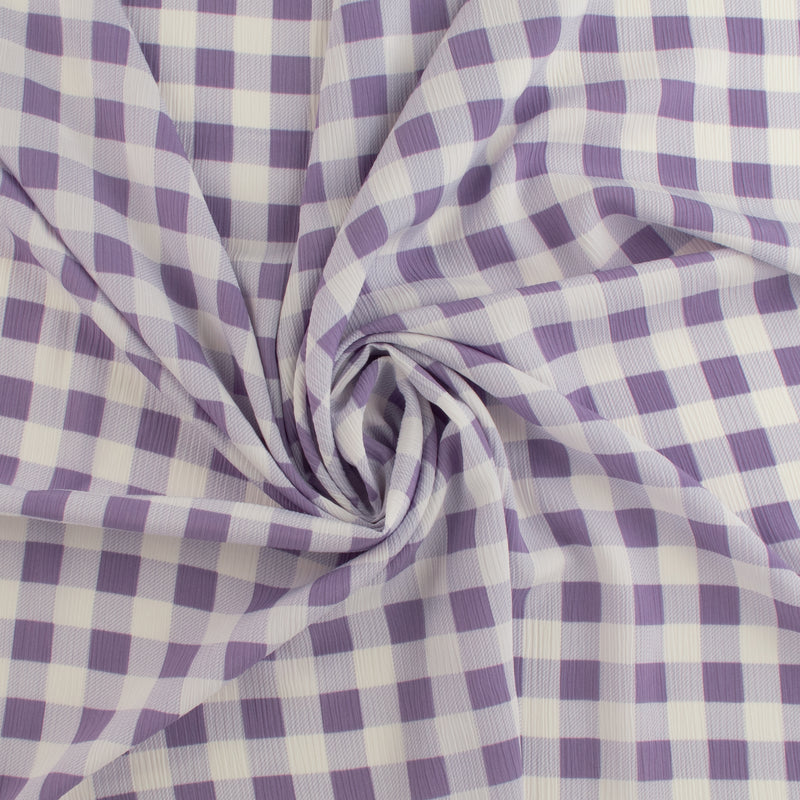 Tissu de polyester imprimé de Fantaisie - 374 - Lilas