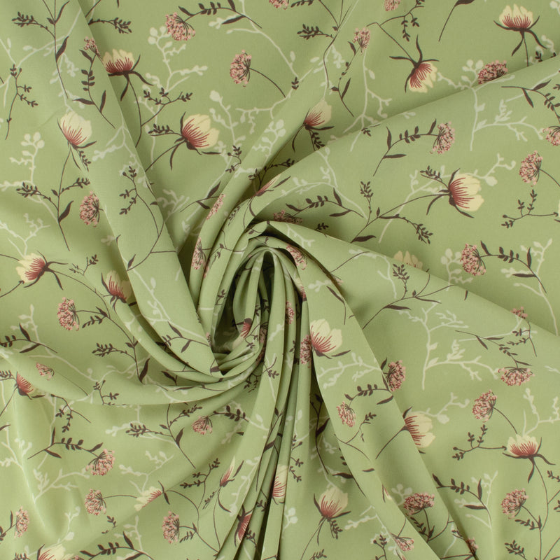 Novelty Polyester Print - 379 - Sage