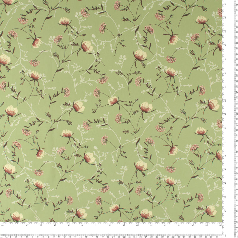 Novelty Polyester Print - 379 - Sage