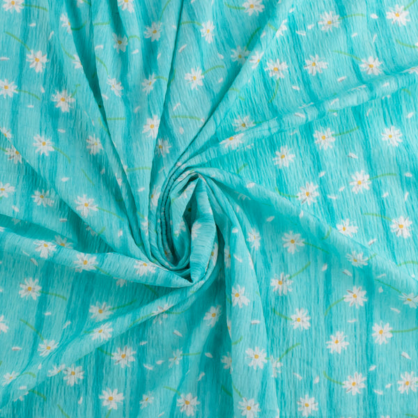 Novelty Polyester Print - 390 - Aqua