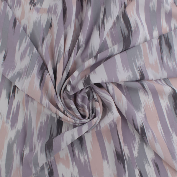 Tissu de polyester imprimé de Fantaisie - 394 - Gris