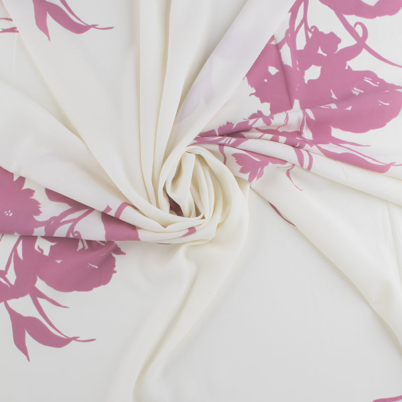 Tissu de polyester imprimé de Fantaisie - 404 - Rose