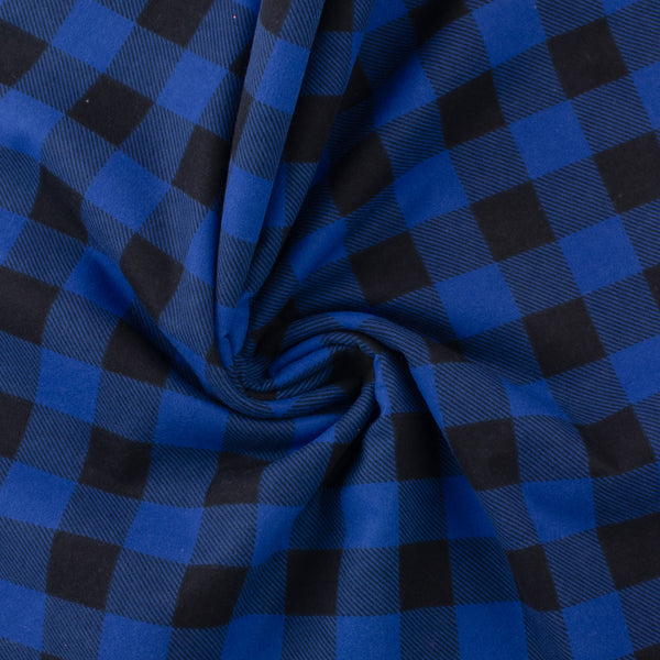 Printed Flannelette - «TRUE NORTH» - 060 - Royal