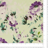 Rayon Linen Print - COVENT GARDEN - 001 - Pistachio