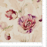 Rayonne lin imprimé - <COVENT GARDEN> - 004 - Blanc Cassé