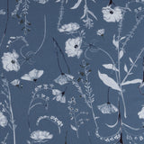 Rayonne lin imprimé - <COVENT GARDEN> - 005 - Denim Poussière