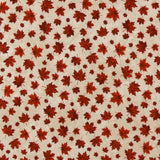 Northcott Printed Cotton - STONE HENGE OH CANADA - 028 - Beige & Red
