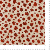 Northcott Printed Cotton - STONE HENGE OH CANADA - 028 - Beige & Red