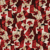 Northcott Printed Cotton - STONE HENGE OH CANADA - 029 - Red