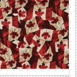 Northcott Printed Cotton - STONE HENGE OH CANADA - 029 - Red