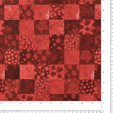 Coton imprimé Northcott - <STONE HENGE OH CANADA> - 030 - Rouge