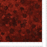 Coton imprimé Northcott - <STONE HENGE OH CANADA> - 032 - Rouge