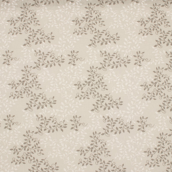 Wide Quilt Backing Print - Foliage - Taupe