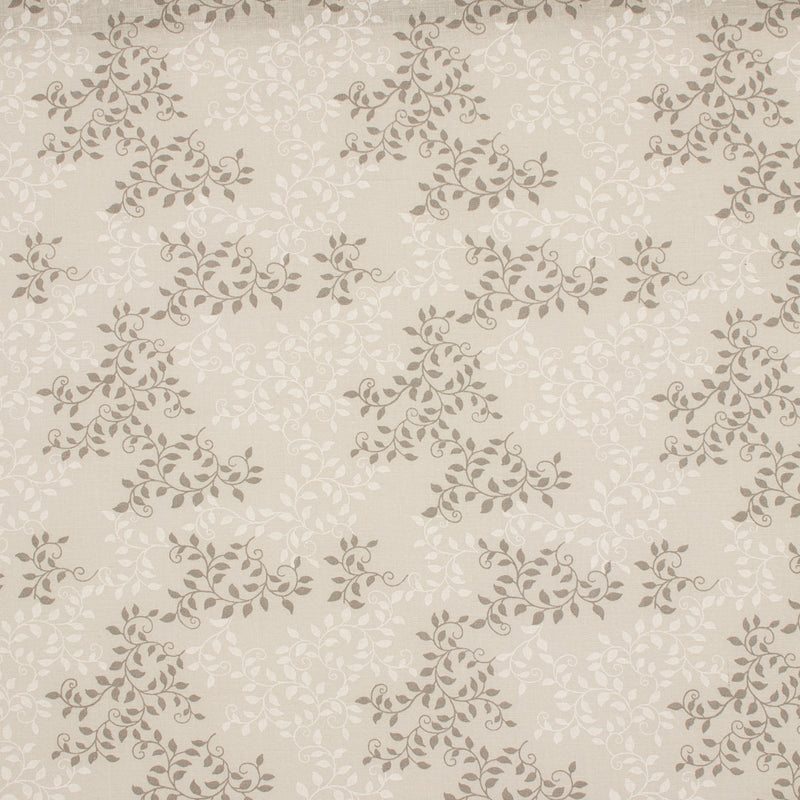 Wide Quilt Backing Print - Foliage - Taupe