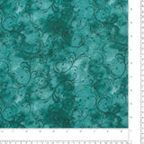 Wide Quilt Backing Print - 141 - Teal