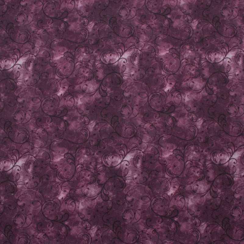 Wide Quilt Backing Print - 143 - Plum