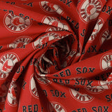 Coton imprimé Baseball - Boston RED SOX - 007 - Rouge
