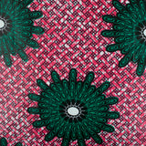 African Print - Trellis - Hot pink