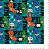 Licensed Cotton Print - PJ Masks - Teal