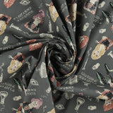Licensed Cotton Print - Hocus Pocus - Grey