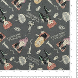 Licensed Cotton Print - Hocus Pocus - Grey