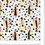 Licensed Cotton Print - Cruella - White
