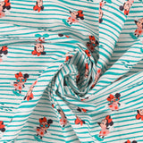 Licensed Cotton Print - Minnie Mouse - Aqua