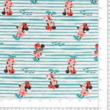 Licensed Cotton Print - Minnie Mouse - Aqua