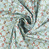 Licensed Cotton Print - Geometric - Light Blue