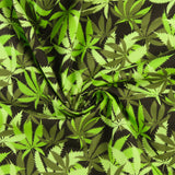 MARY JANE - Printed Cotton - Multiple leafs - Green