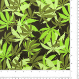 MARY JANE - Printed Cotton - Multiple leafs - Green