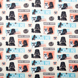 PRIVILÈGE by CAMELOT - Licensed Cotton Print - Star Wars -Darth Vader / Stormtrooper - Ivory