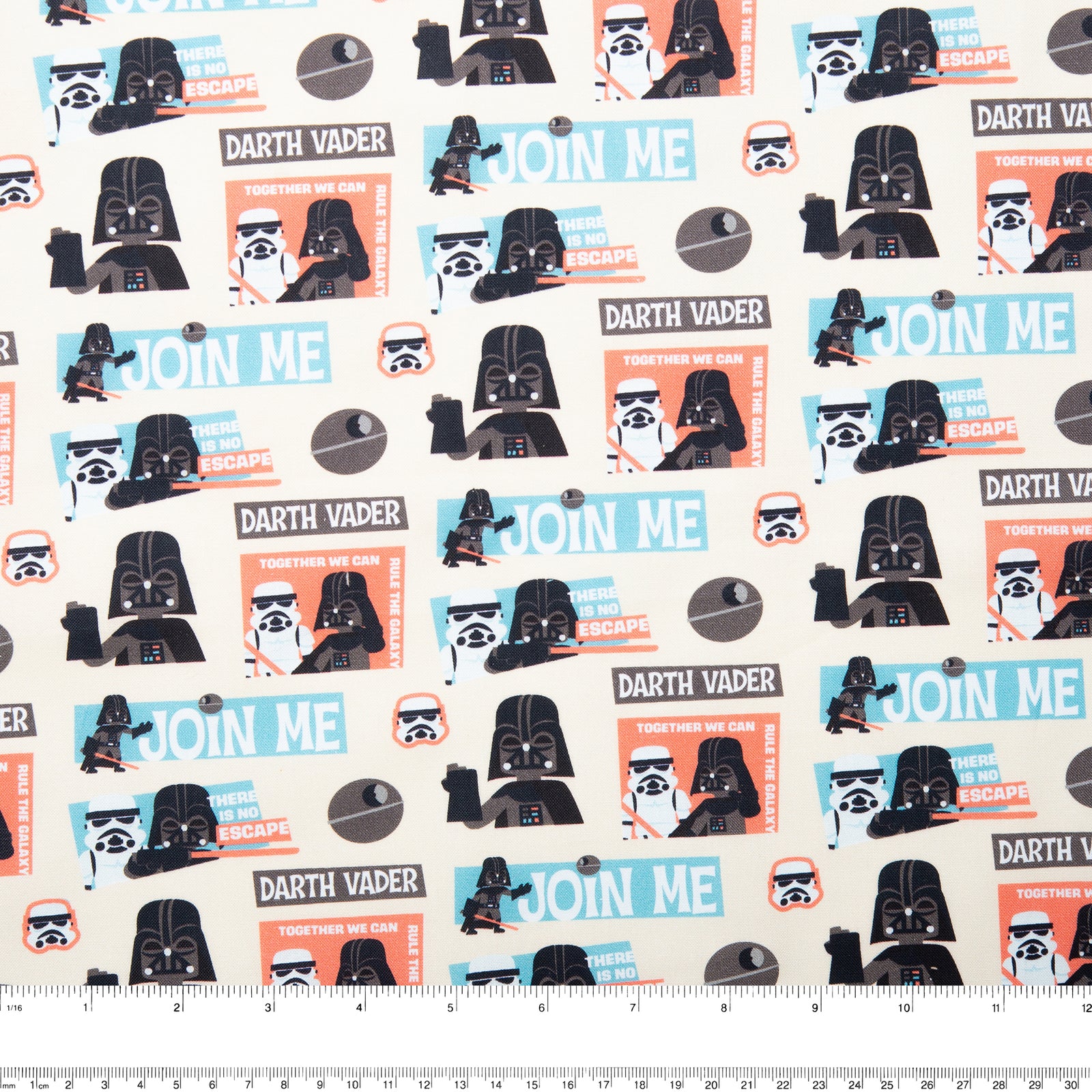 PRIVILÈGE by CAMELOT Licensed Cotton Print Star Wars -Darth - Main Image