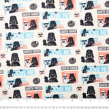 PRIVILÈGE by CAMELOT - Licensed Cotton Print - Star Wars -Darth Vader / Stormtrooper - Ivory