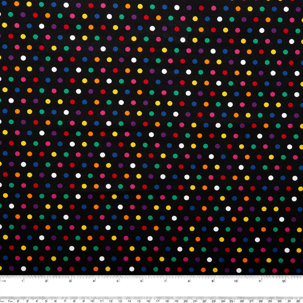 Just Basic 6 - Dots - Black / Multicolor