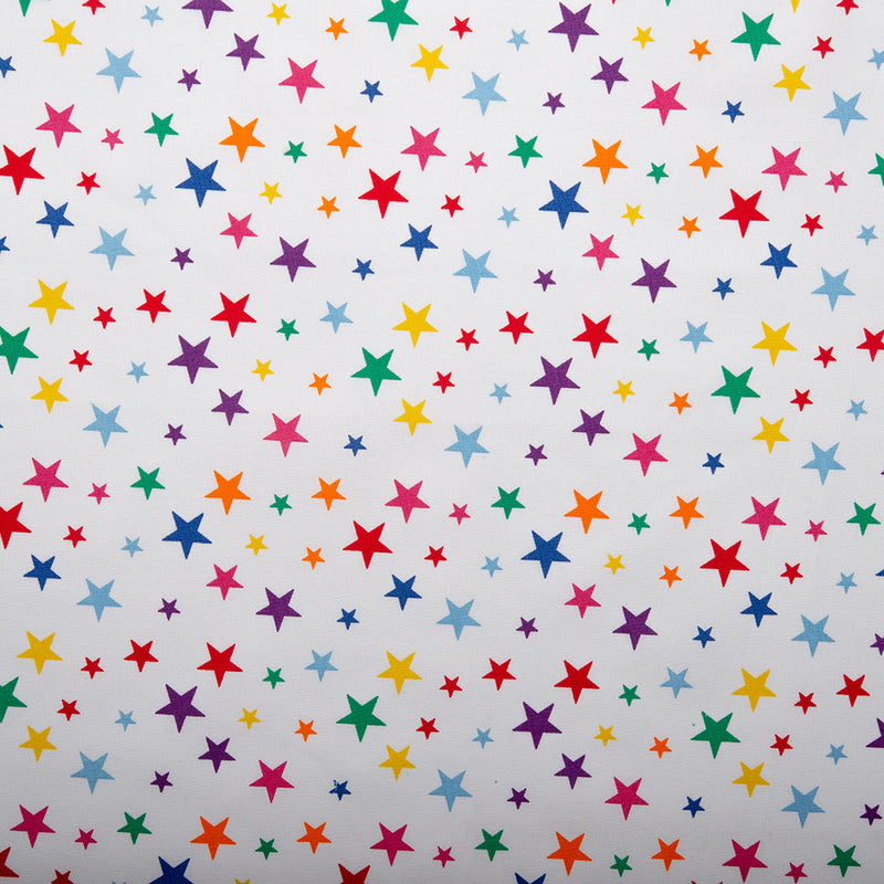 Just Basic 5 - Stars - White / Multicolor