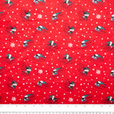 Licensed Flannelette Print - Snoopy slide - Red