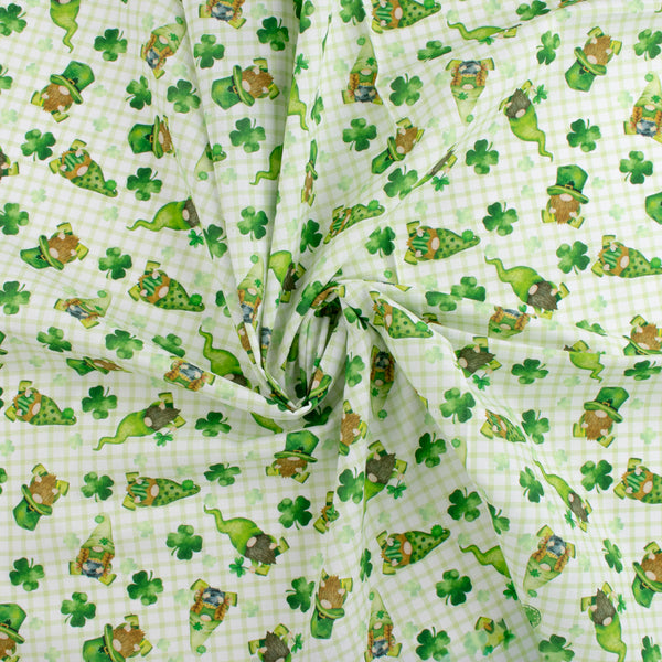 Coton imprimé - SAINT-PATRICK - 027 - Vert Pâle