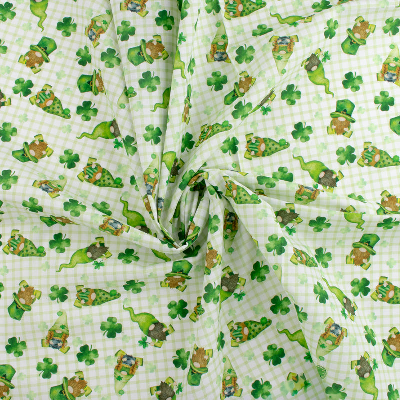 Coton imprimé - SAINT-PATRICK - 027 - Vert Pâle