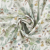 Licensed Cotton Print - Bambi and Friends - White